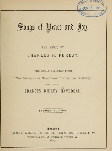Songs of peace and joy