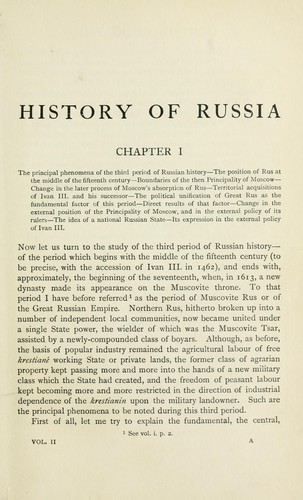 A History of Russia