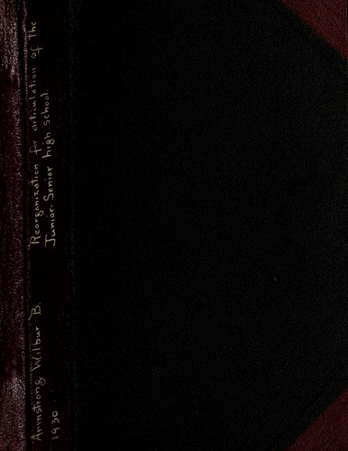 Reorganization for articulation of junior-senior high school