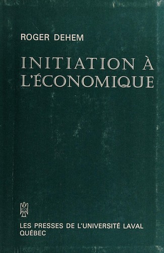Initiation à l'économique