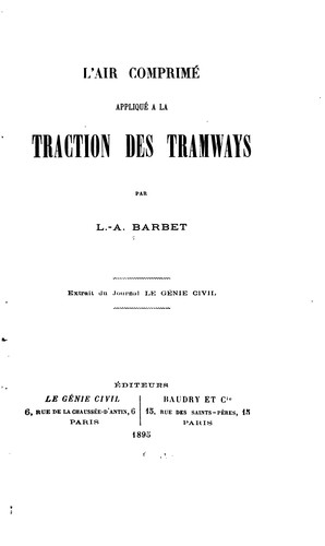 L'air comprimé appliqué à la traction des tramways