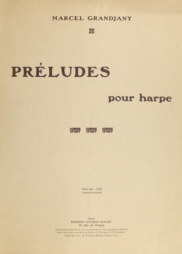 Préludes pour harpe