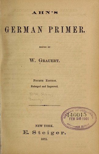 Ahn's German primer