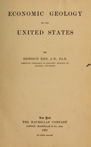 Economic geology of the United States
