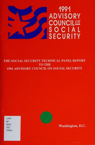 Social Security Technical Panel report to the 1991 Advisory Council on Social Security