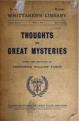 Thoughts on great mysteries