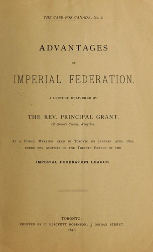 Advantages of imperial federation