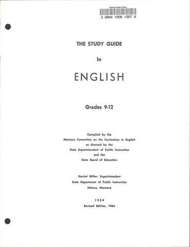 The Study guide in English