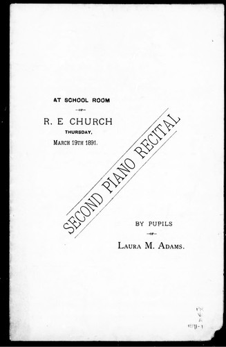 Second piano recital