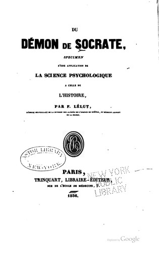 Du démon de Socrate