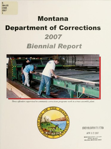Montana Department of Corrections ... biennial report