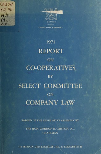 Report on co-operatives