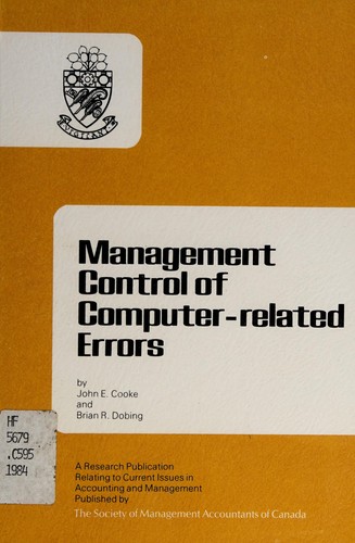 Management control of computer-related errors