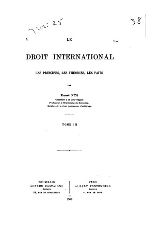 Le droit international