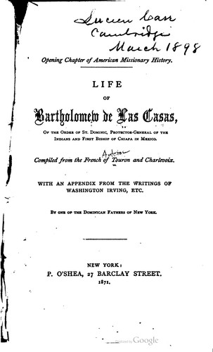 Opening chapter of American missionary history.