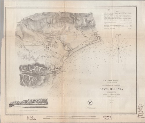Preliminary sketch of Santa Barbara, California