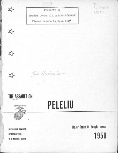 The assault on Peleliu