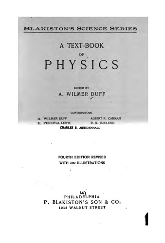 A text-book of physics