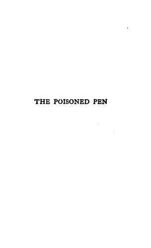The Poisoned Pen: Further Adventures of Craig Kennedy ...
