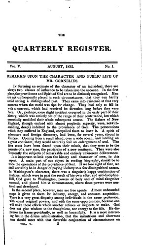 The American Quarterly Register