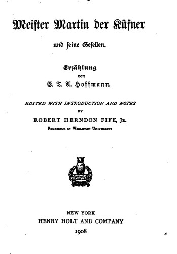 Meister Martin der Küfner und seine Gesellen