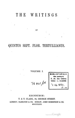 Ante-Nicene Christian Library