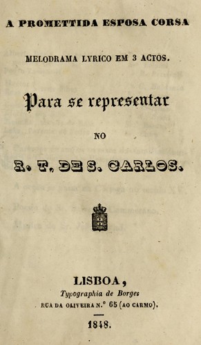 A promettida esposa corsa