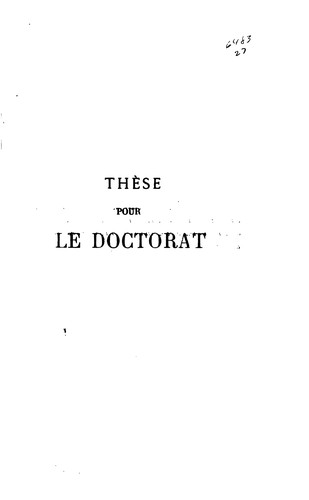 Le mariage des protestants depuis la réforme jusqu'à 1789: etude historique et juridique