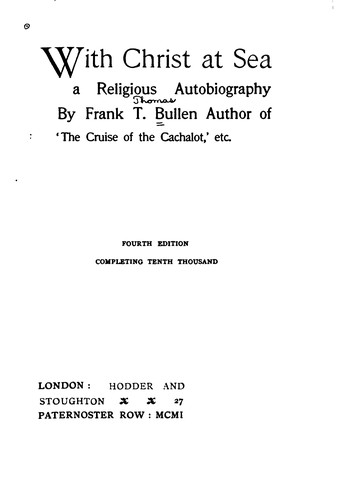 With Christ at Sea: A Religious Autobiography