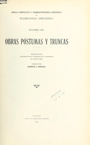 Obras completas y correspondencia científica