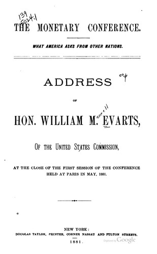 The Monetary conference.