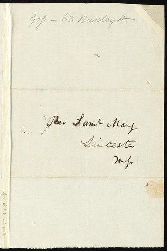 [Letter to] Dear friend