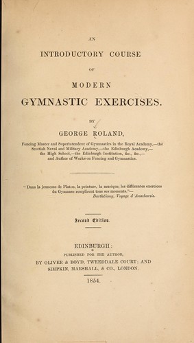 An introductory course of modern gymnastic exercises