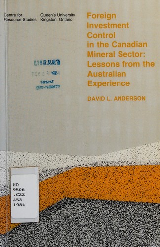 Foreign investment control in the Canadian mineral sector