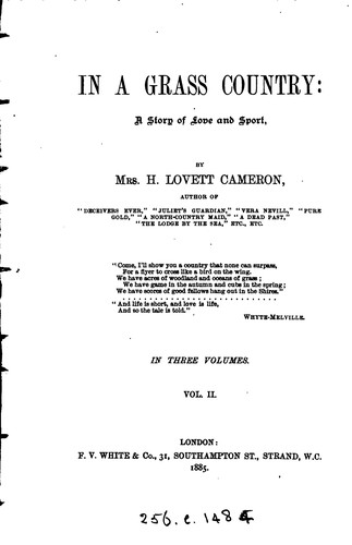 IN A GRASS COUNTRY A STORY OF LOVE AND SPORT