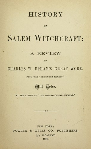 The Salem witchcraft