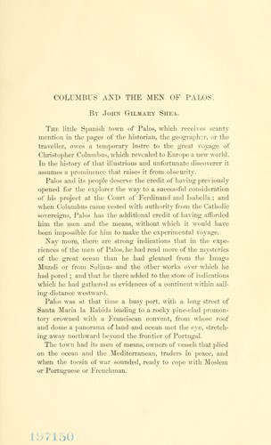 Columbus and the men of Palos.