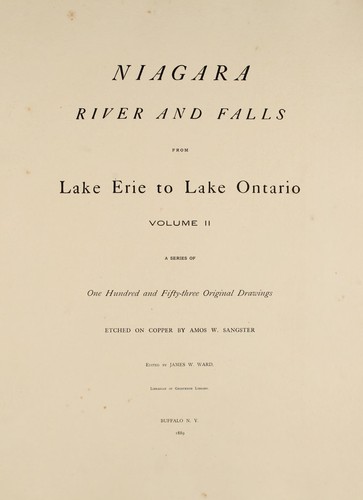 Niagara River and Falls from Lake Erie to Lake Ontario