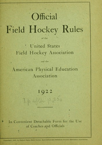 Spalding's field hockey guide