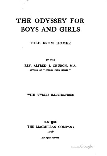 The Odyssey for boys and girls