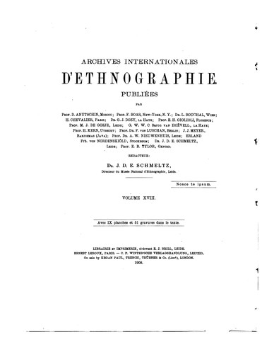 Internationales Archiv für Ethnographie
