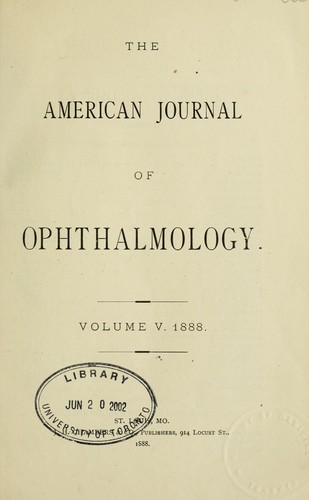 American journal of ophthalmology.