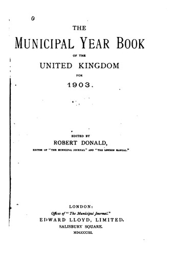 The Municipal year book and public utilities directory