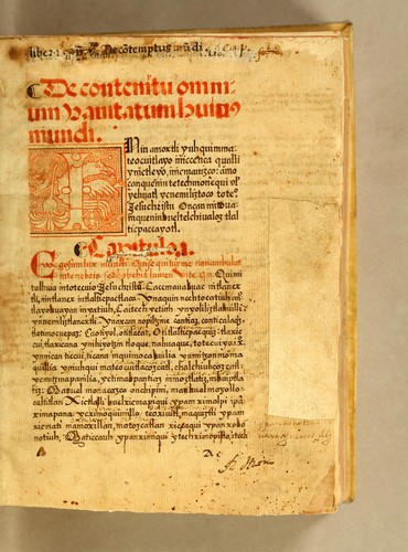 De contemptu omnium vanitatum huius mundi