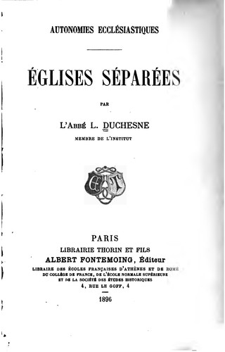 Églises séparées
