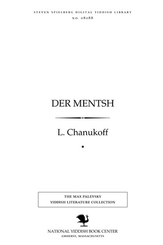Der menṭsh