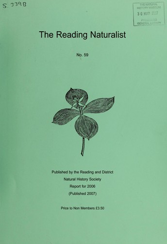 Reading Naturalist. Reading