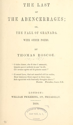 The last of the Abencerrages