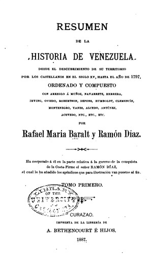 Résúmen de la historia de Venezuela.