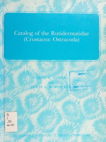 Catalog of the Rutidermatidae (Crustacea:Ostracoda)